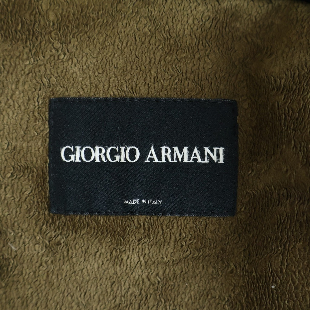 GIORGIO ARMANI(ジョルジオアルマーニ) ボタンアップ 長袖ツイルジャケット ブラック 757002