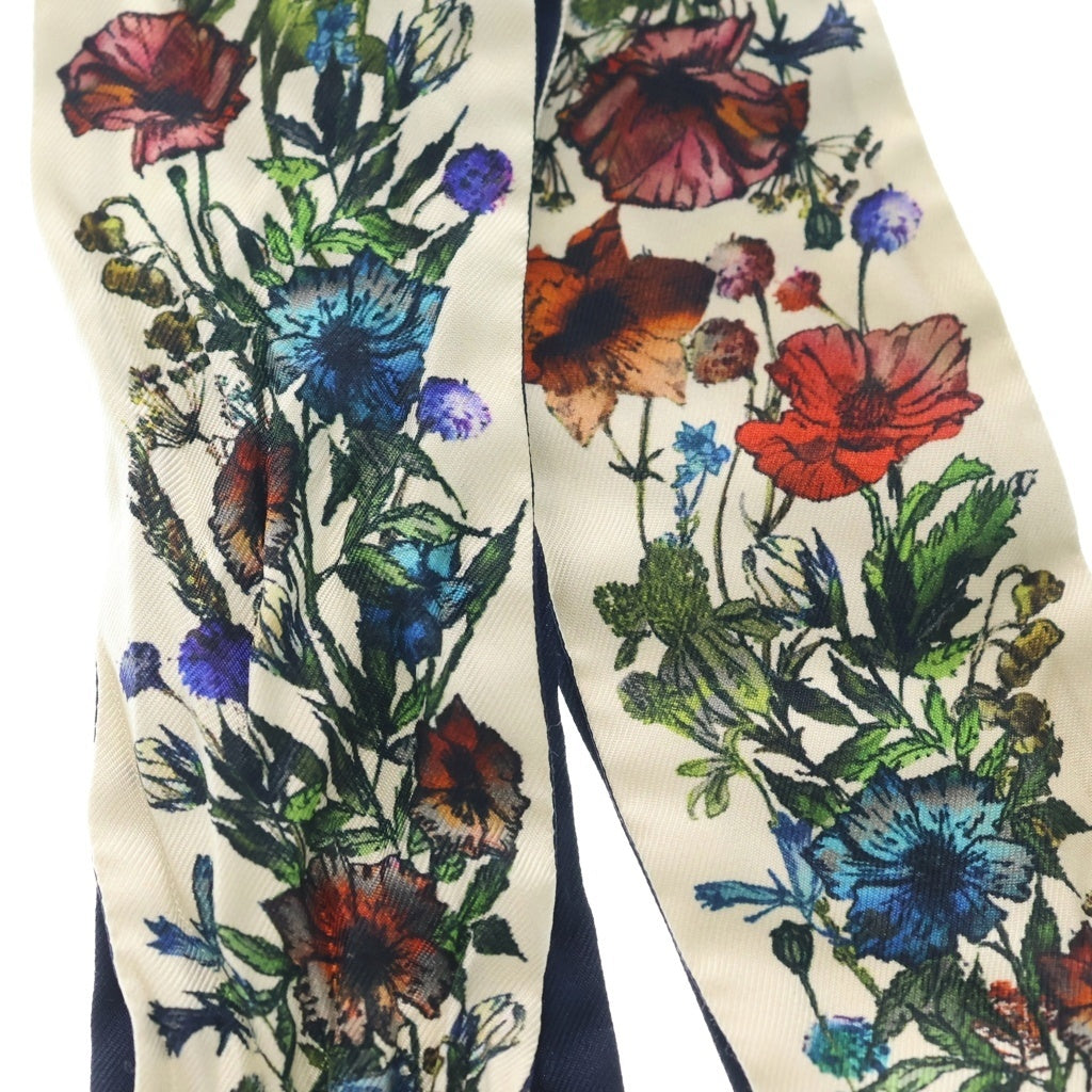 Christian Dior(クリスチャンディオール) ミッツァ フラワー総柄 シルクスカーフ ホワイト 15MIF106I611 レディース