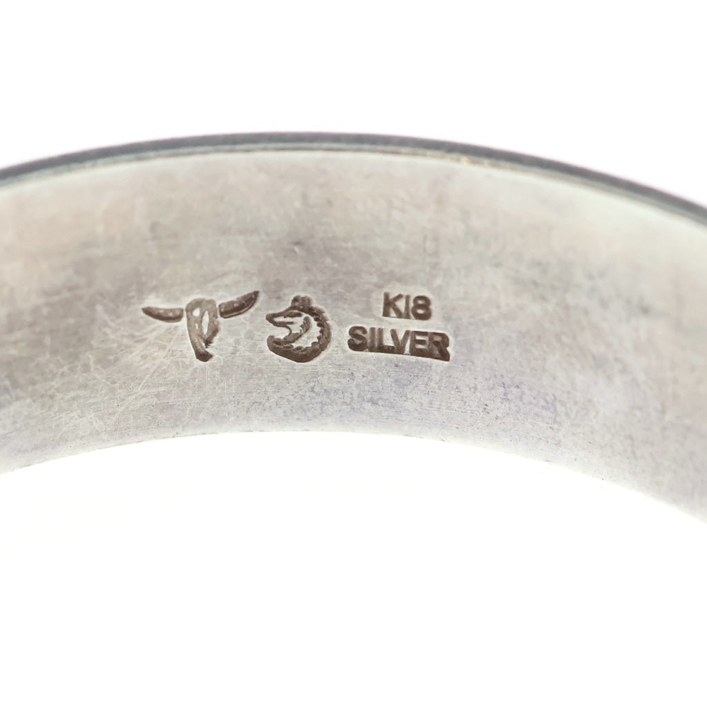 TADY & KING(タディアンドキング) 特大SVフェザー平打ちバングルK18ローズ シルバー/ゴールド TKB-063