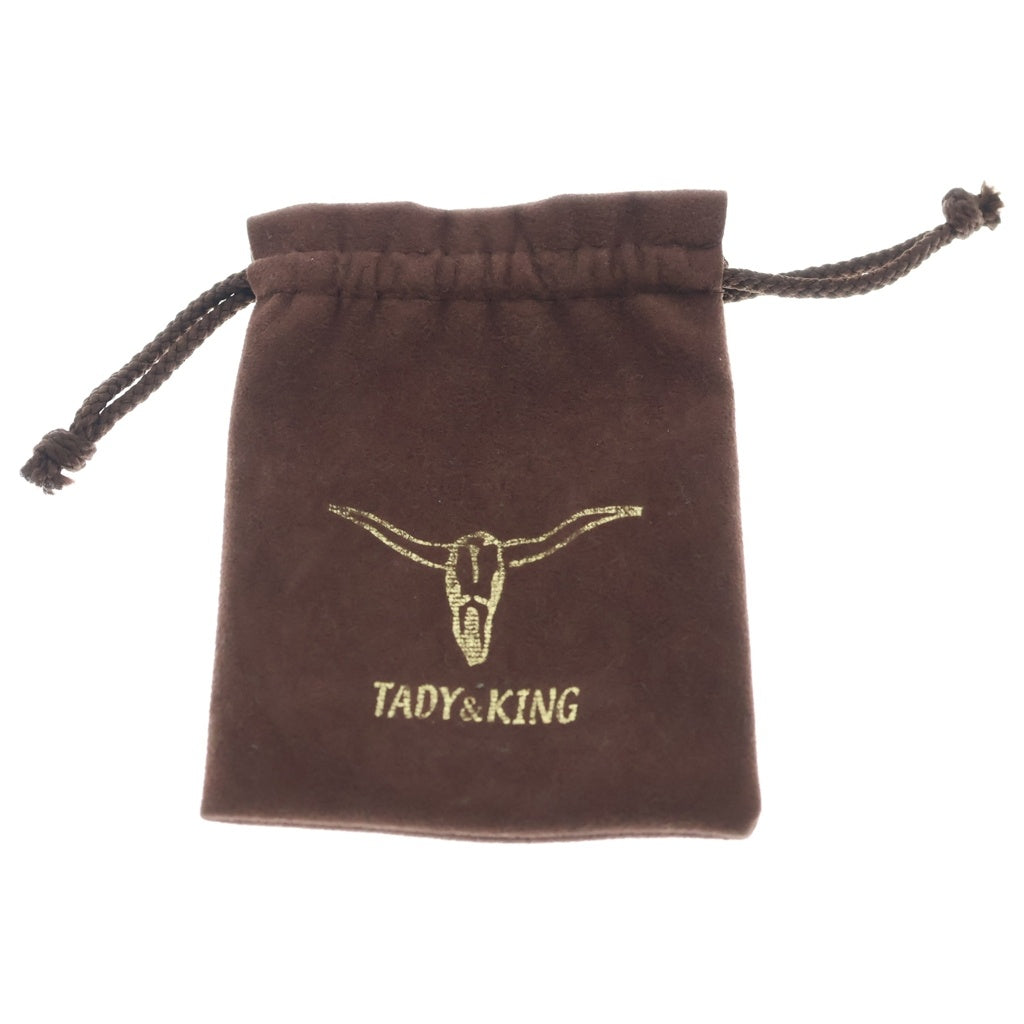 TADY & KING(タディアンドキング) 特大SVフェザー平打ちバングルK18ローズ シルバー/ゴールド TKB-063