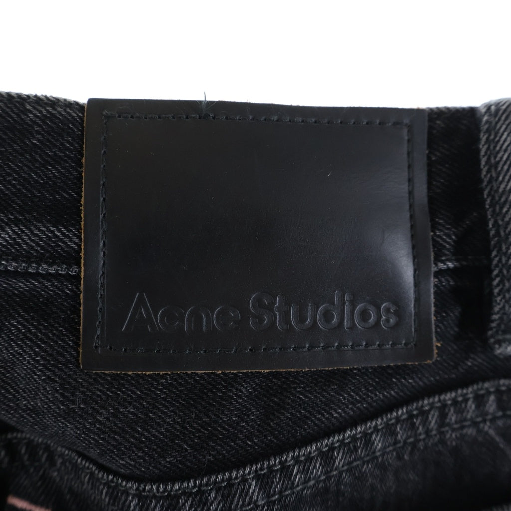 Acne Studios(アクネ ストゥディオズ) 2021M VINTAGE BLACK ワイドストレート デニムパンツ ブラック B00269