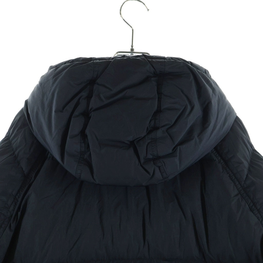 STONE ISLAND(ストーンアイランド) GARMENT DYED CRINKLE REPS RECYCLED NYLON DOWN ガーメントダイナイロンレップスフーデッドダウンジャケット ブラック 791540723
