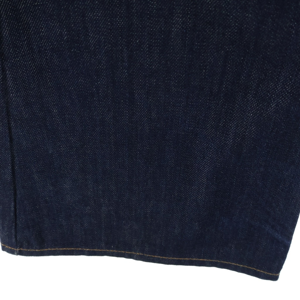 COMME des GARCONS JUNYA WATANABE MAN(コムデギャルソンジュンヤワタナベマン) × Levi's レザー切り替え デニムパンツ フレアパンツ インディゴ/ブラウン WC-O203