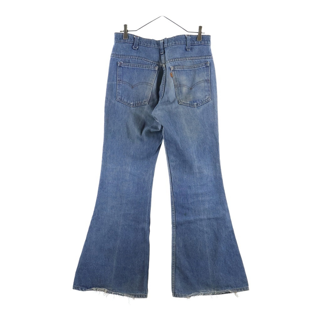 Levi's(リーバイス) 70s VINTAGE BIG BELL JEANS ボタン裏刻印 525 ジップフライ ブーツカットデニムパンツ ビッグベル インディゴ