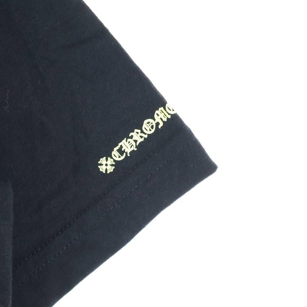 CHROME HEARTS(クロムハーツ) HORSESHOE S/S TEE BLACK/NEON YELLOW ホースシュー ショートスリーブ クルーネック 半袖Tシャツ ブラック/イエロー