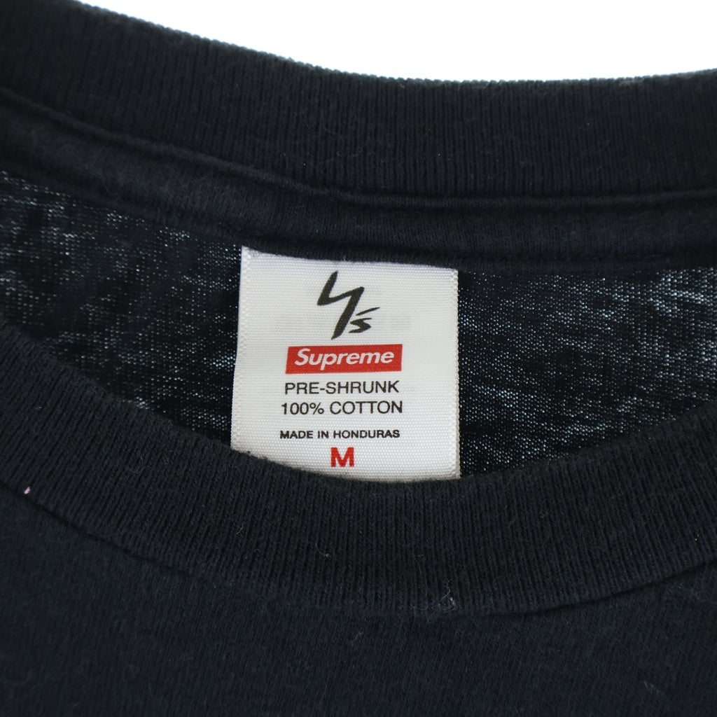 SUPREME(シュプリーム) 25AW ×Y's By Yohji Yamamoto Star Tee ヨウジヤマモト ロゴプリントコットン半袖Tシャツカットソー ブラック