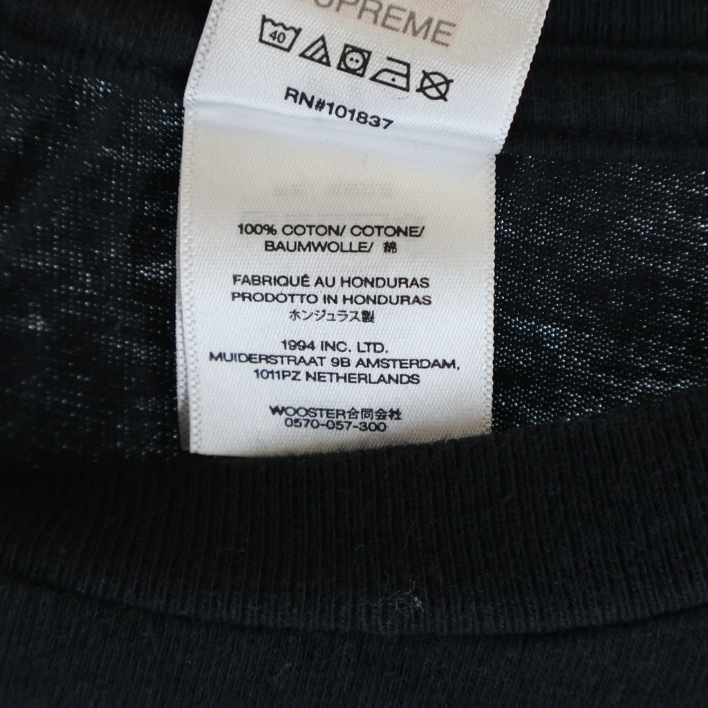 SUPREME(シュプリーム) 25AW ×Y's By Yohji Yamamoto Star Tee ヨウジヤマモト ロゴプリントコットン半袖Tシャツカットソー ブラック