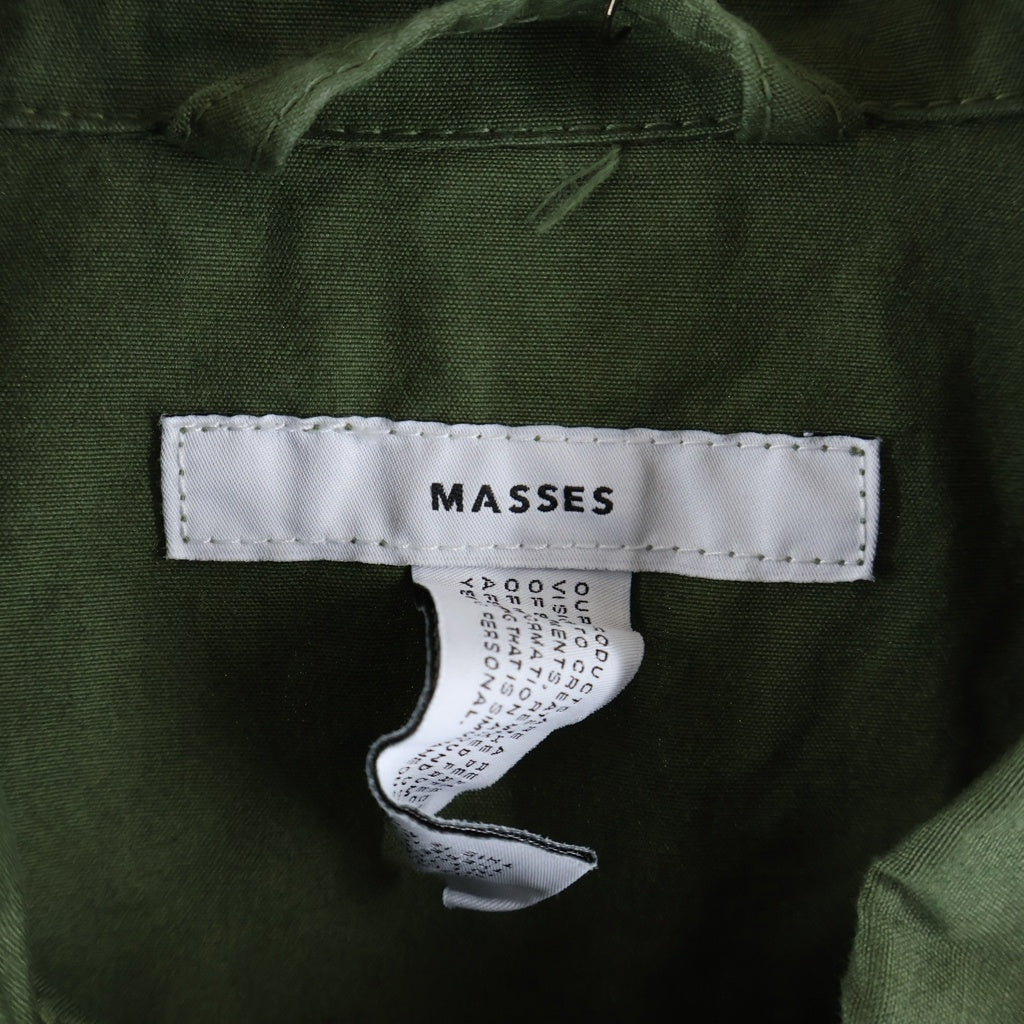 MASSES(マシス) 25SS FATIGUE JKT LONG ファティーグ コットンミリタリージャケット カーキ