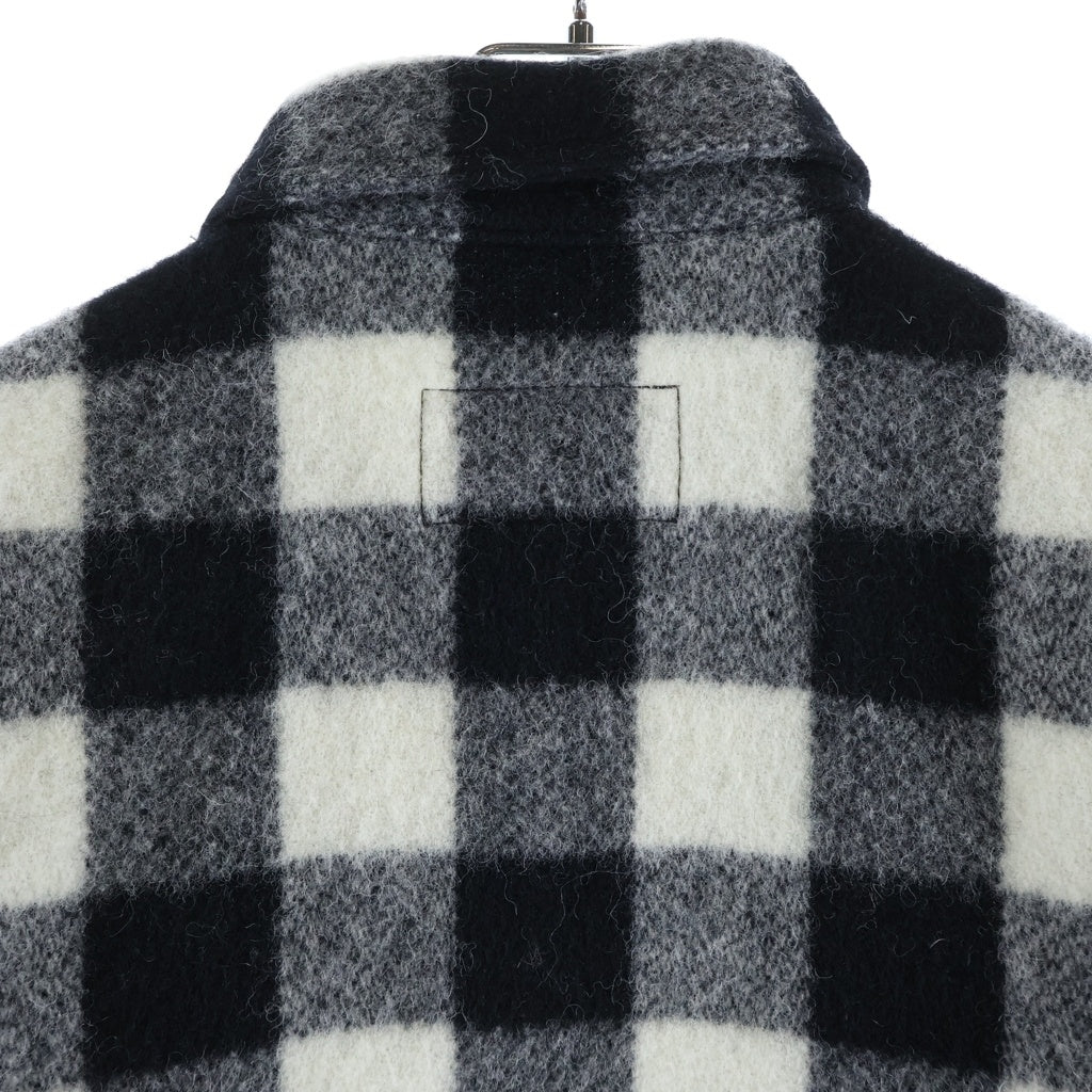 SUBCULTURE(サブカルチャー) BUFFALO CHECK JACKET ロゴ刺繍バッファローチェックジャケット ブラック/ホワイト SCJK-A2601