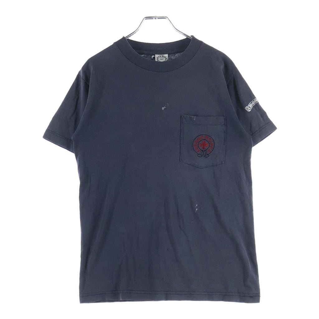 CHROME HEARTS(クロムハーツ) OLD CHPLUS S/S TEE オールドCHプラス刺繍 クルーネック半袖カットソーTシャツ ブラック