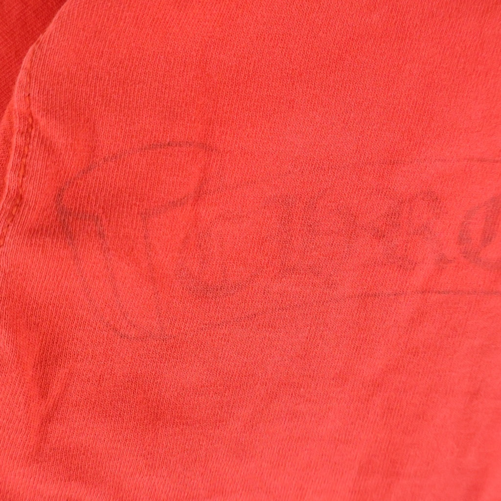 CHROME HEARTS(クロムハーツ) OLD NECK LOGO DAGGER S/S TEE オールド ネックロゴ ダガープリントクルーネック半袖カットソーTシャツ レッド