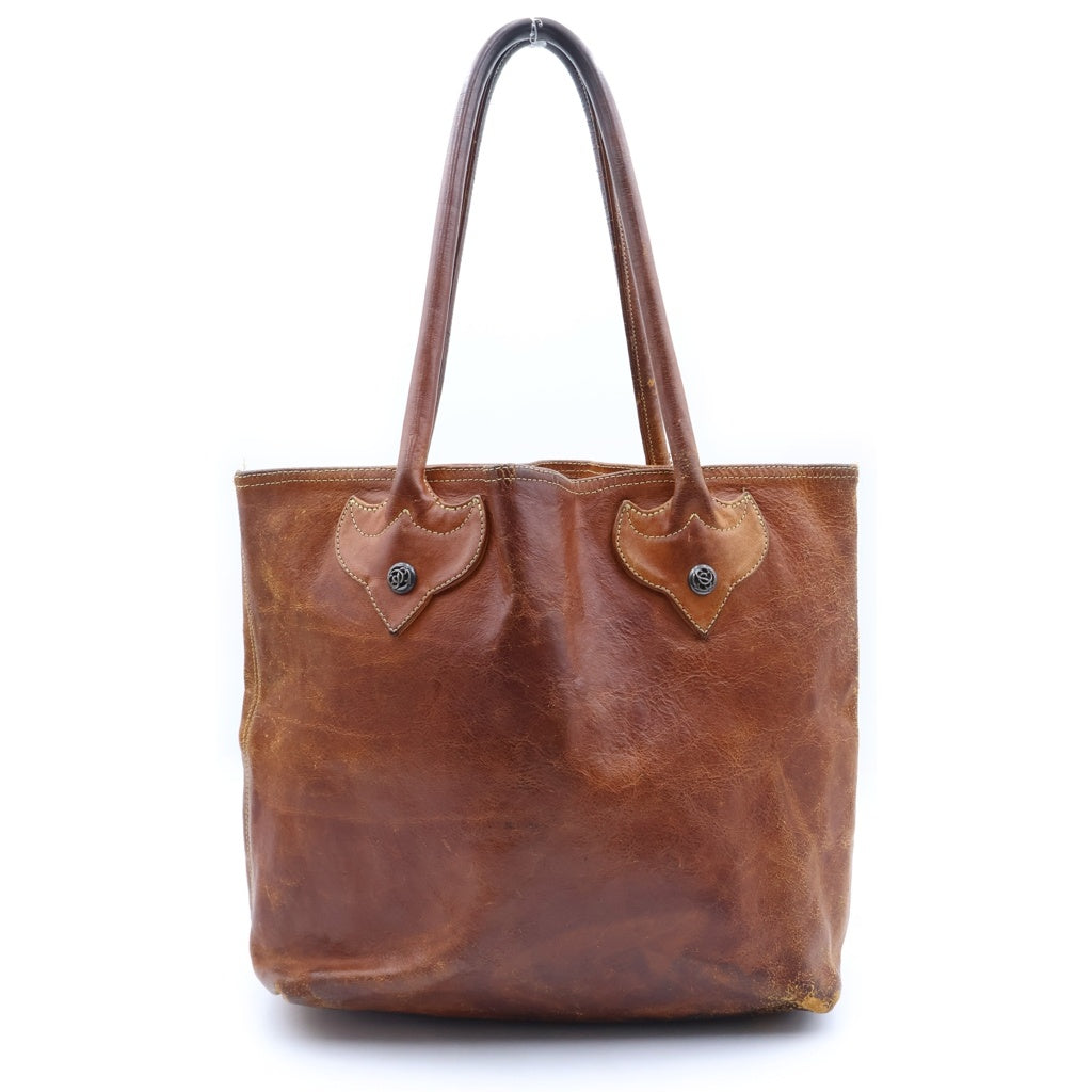 CHROME HEARTS(クロムハーツ) UA10TH FS TOTE FSトート クロスパッチ付きレザートートバッグ ブラウン レディース