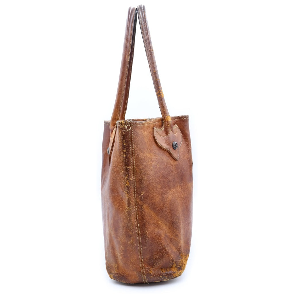 CHROME HEARTS(クロムハーツ) UA10TH FS TOTE FSトート クロスパッチ付きレザートートバッグ ブラウン レディース