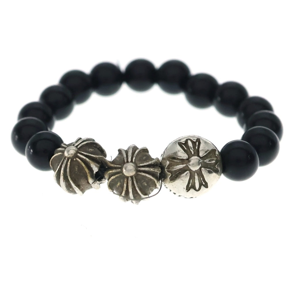 CHROME HEARTS(クロムハーツ) BEAD RING ビーズリング ブラック/シルバー
