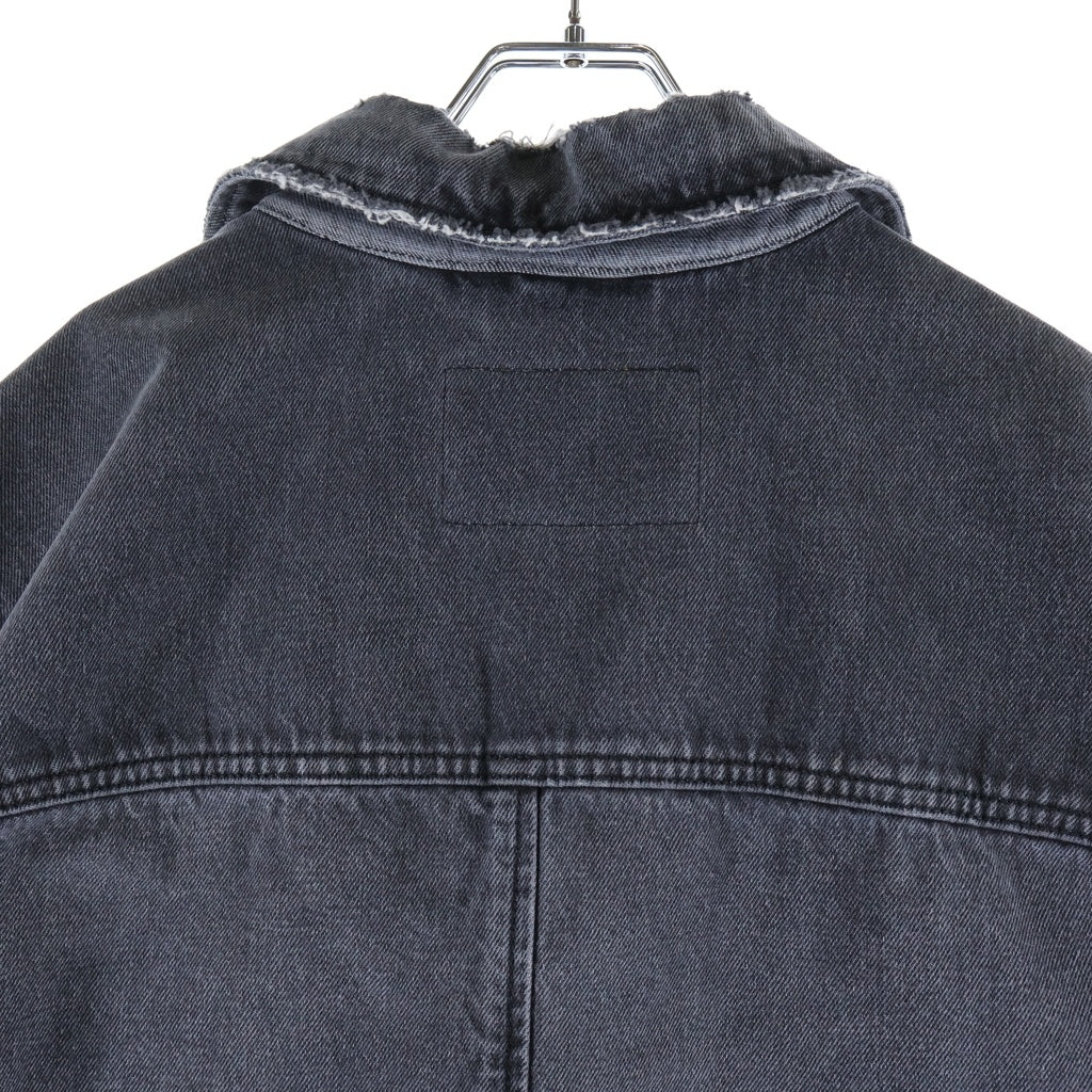 DIESEL(ディーゼル) デストロイ加工 ロングデニムコート グレー A08015