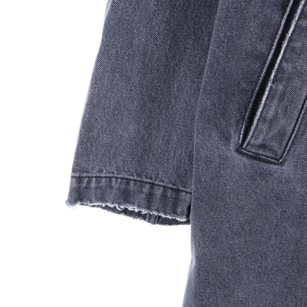 DIESEL(ディーゼル) デストロイ加工 ロングデニムコート グレー A08015