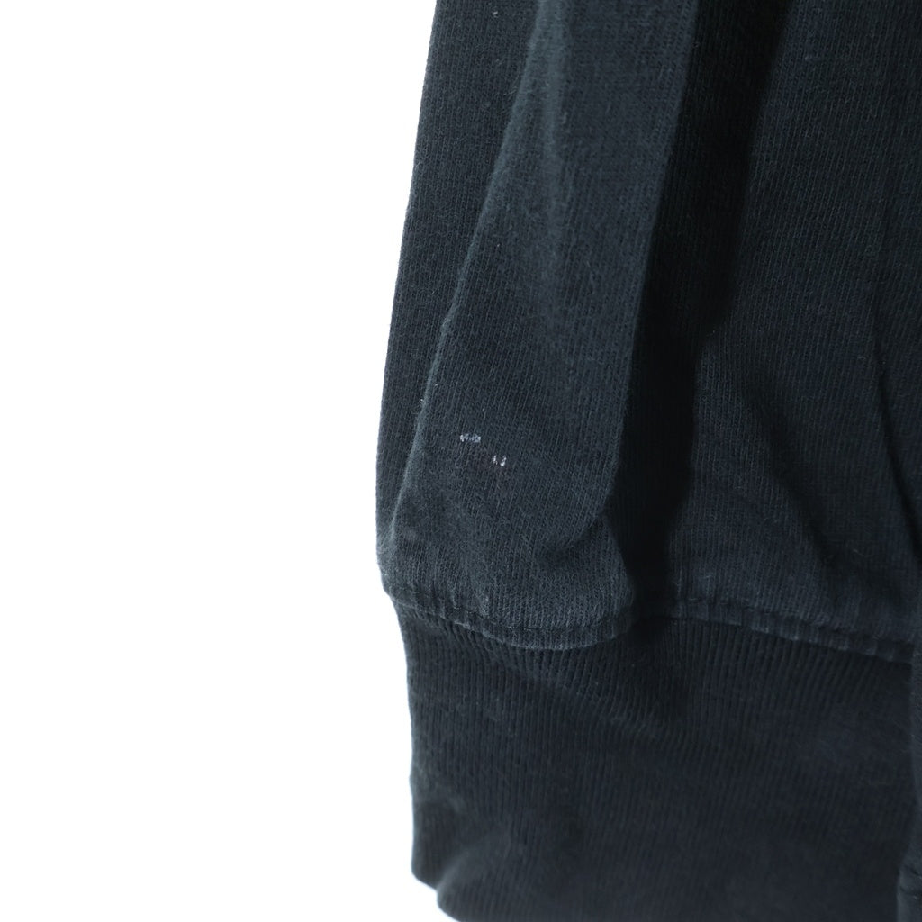 FEAR OF GOD ESSENTIALS(フィアオブゴッド エッセンシャルズ) バックリフレクターロゴプリント クルーネック長袖カットソーTシャツ ブラック