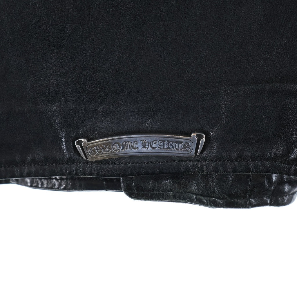 CHROME HEARTS(クロムハーツ) CRETIN LTHR クリティンレザー キルティングデザインライダースレザージャケット
