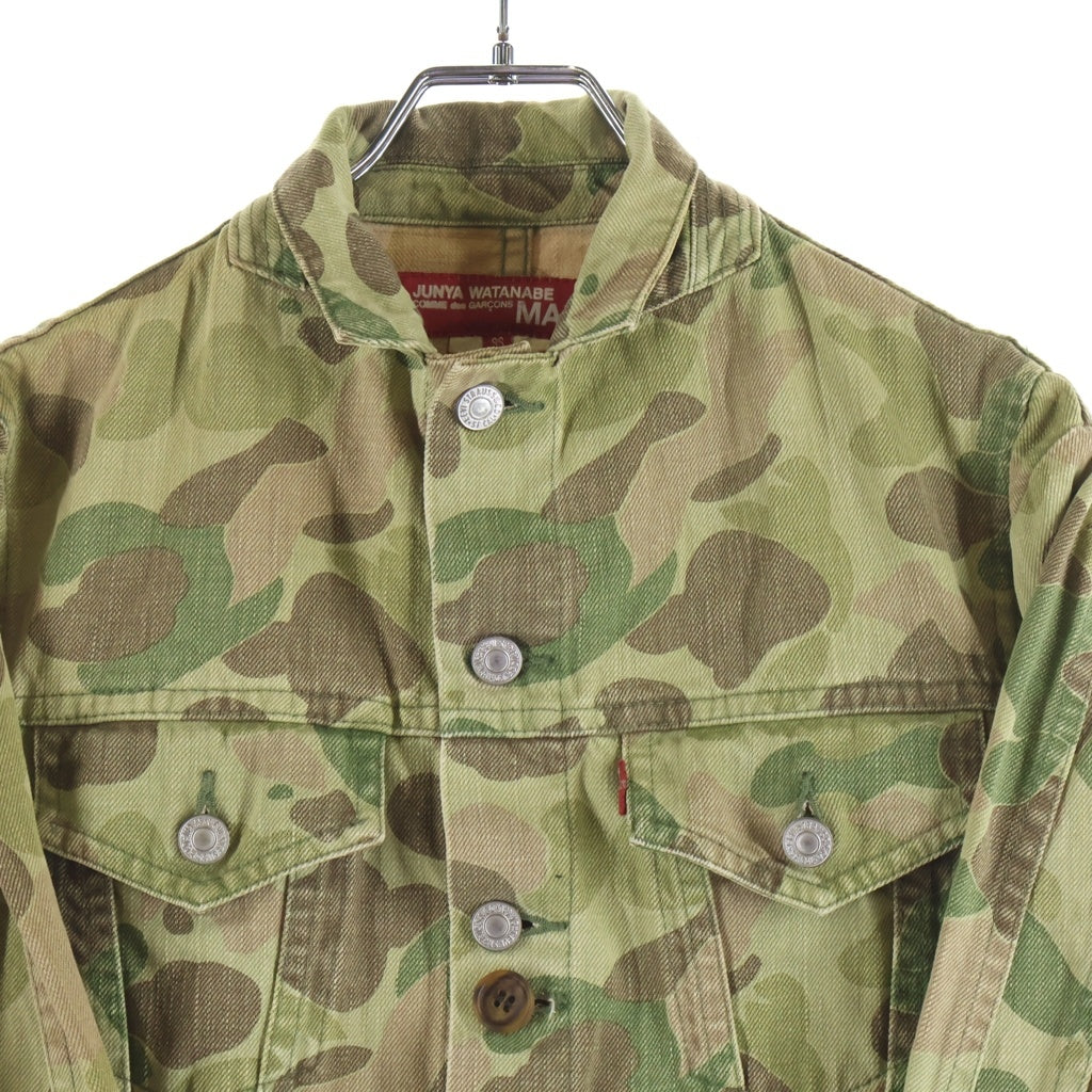 eYe COMME des GARCONS JUNYA WATANABE MAN(アイ コム デ ギャルソン ジュンヤ ワタナベ マン) 06AW カモ柄 デニムテーラードジャケット カモ WR-J201