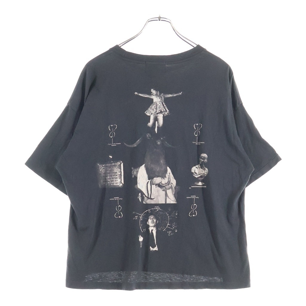 ENFANTS RICHES DEPRIMES(アンファンリッシュデプリメ) SPIRITUALSTS AND MEDIUMS T-SHIRT スピリチュアルグラフィックプリント クルーネック半袖カットソーTシャツ ブラック