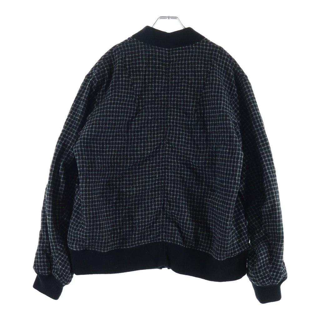 UNDERCOVER(アンダーカバー) 26AW ナイロン混ウールガーゼボンバージャケット MA1 ブラック/ホワイト UC2F4208