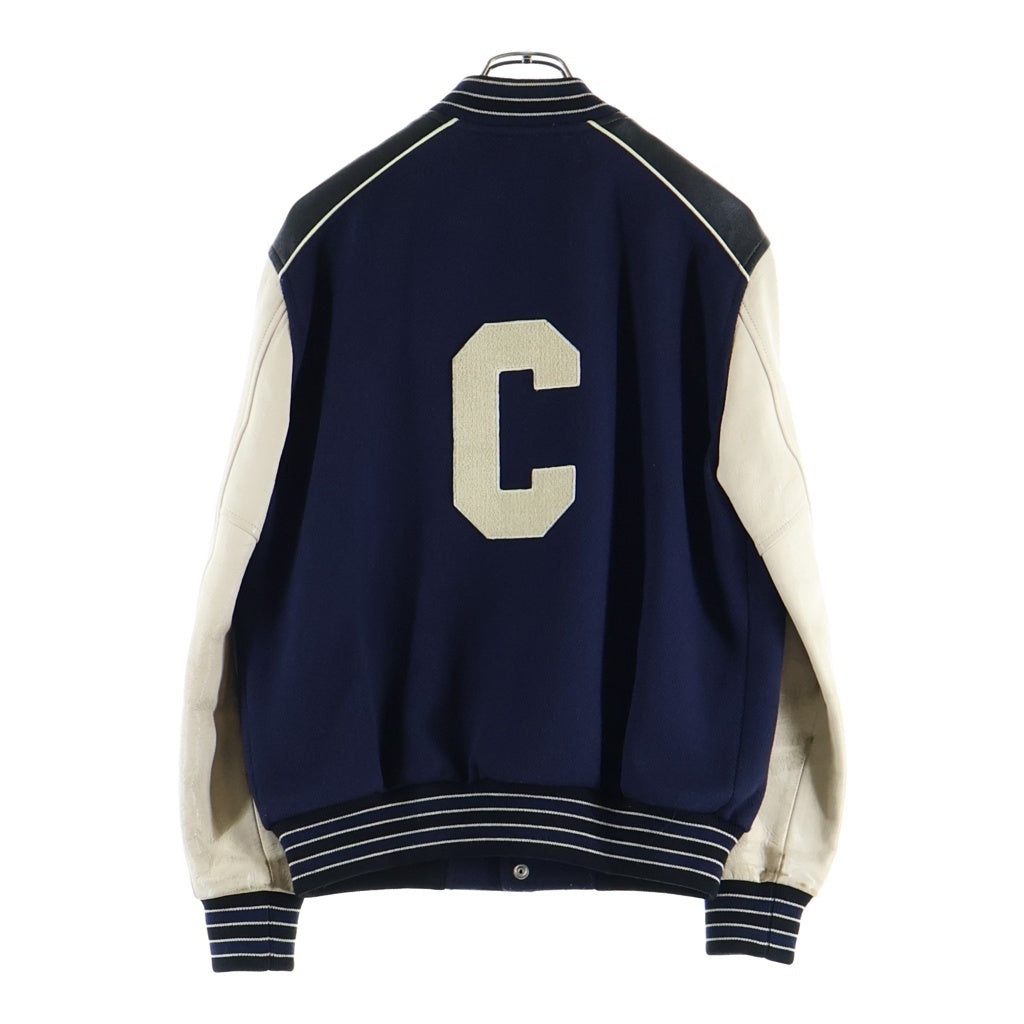 CELINE(セリーヌ) テクスチャード加工ウールジャケット クラシックテディジャケット ホワイト/ネイビー/ブラック 2V56D896C