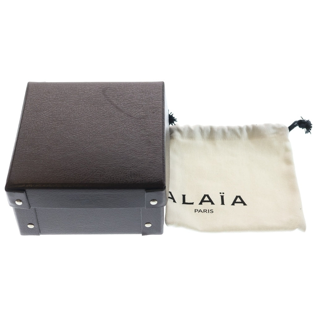 ALAIA(アライア) LE COEUR MINI ハートモチーフ レザーコインケース AA1P040C0Y75 レッド レディース