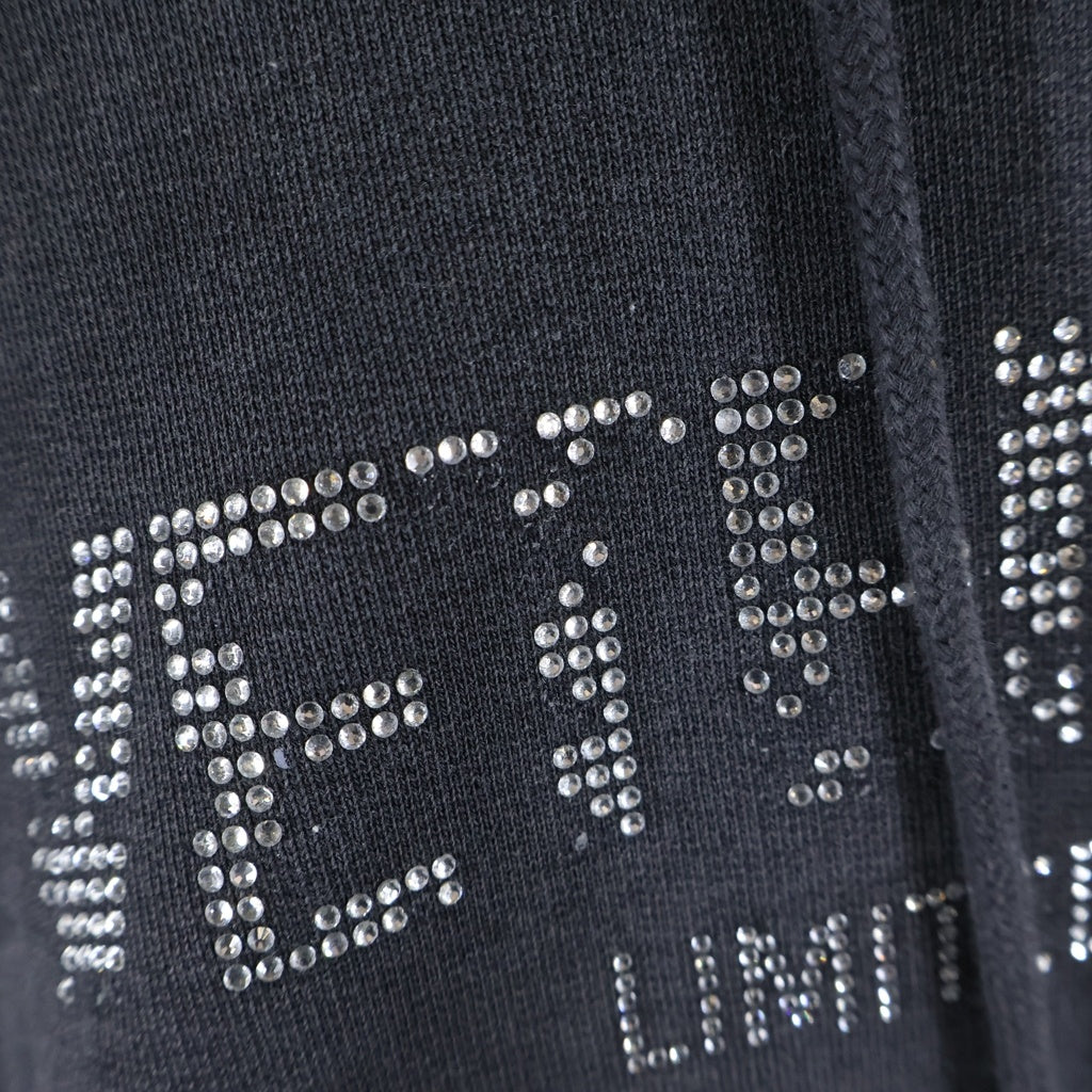VETEMENTS(ヴェトモン) 23AW CRYSTAL LOGO HOODIE クリスタルロゴフーディー グレー UE54HD240B