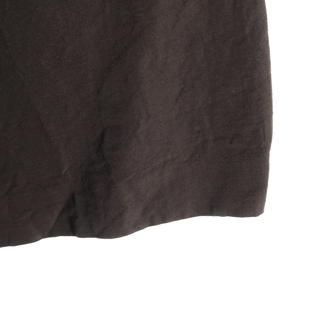 AURALEE(オーラリー) 23SS HIGH DENSITY FINX LINEN WEATHER PANTS リネンウェザーパンツ レディース ブラウン A23SP06LW