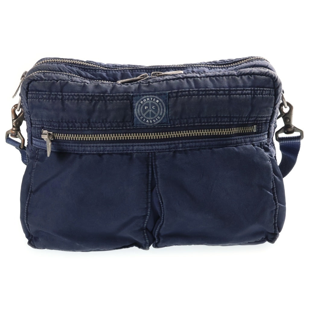 Porter Classic(ポータークラシック) SUPER NYLON SHOULDER BAG スーパーナイロン ショルダーバッグ ネイビー レディース