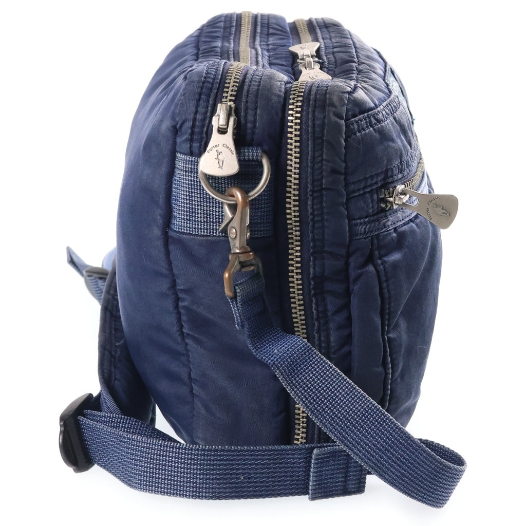 Porter Classic(ポータークラシック) SUPER NYLON SHOULDER BAG スーパーナイロン ショルダーバッグ ネイビー レディース