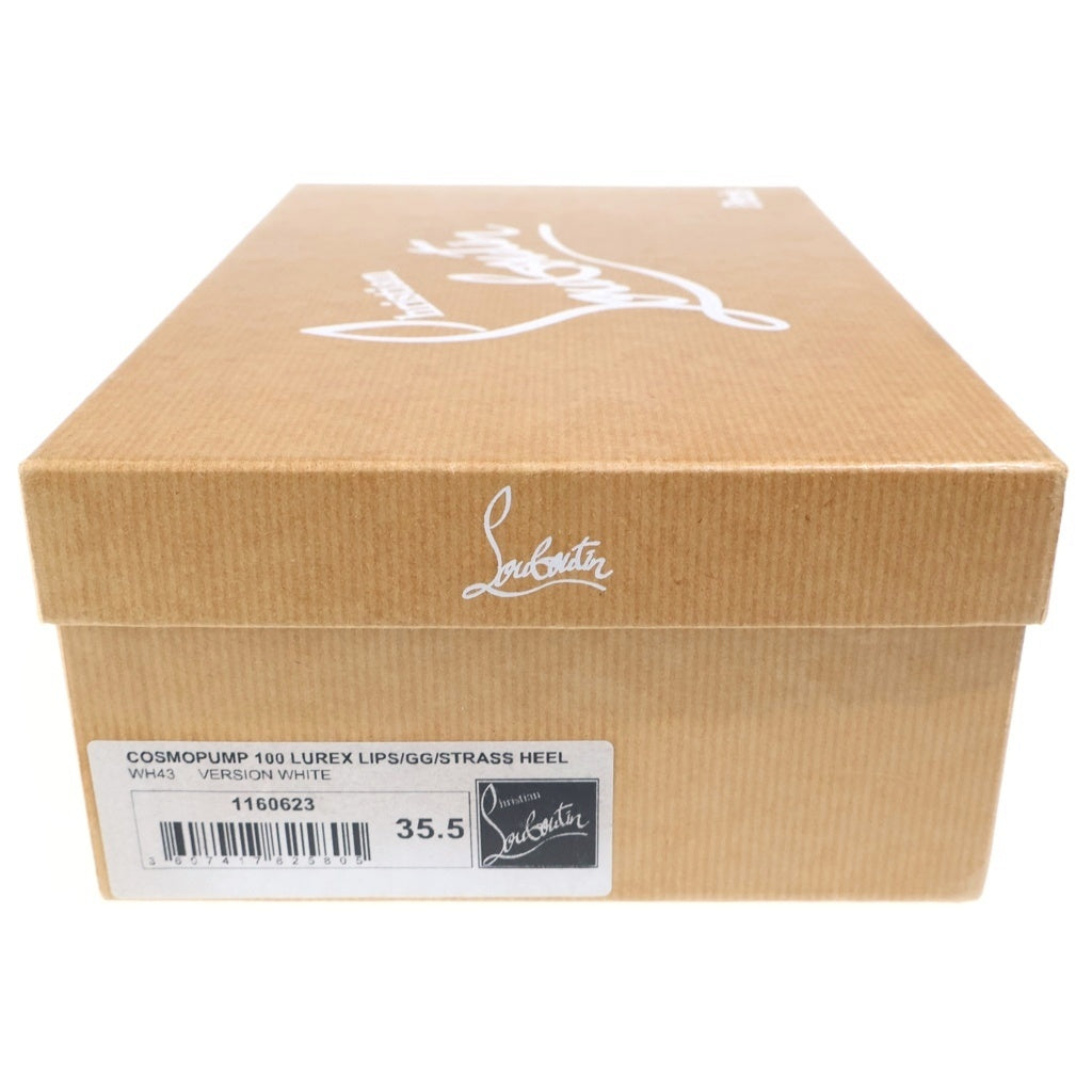 CHRISTIAN LOUBOUTIN(クリスチャンルブタン) Cosmopump Lip-print Pumps ビジュー リップ柄 ラインストーンパンプス マルチ レディース