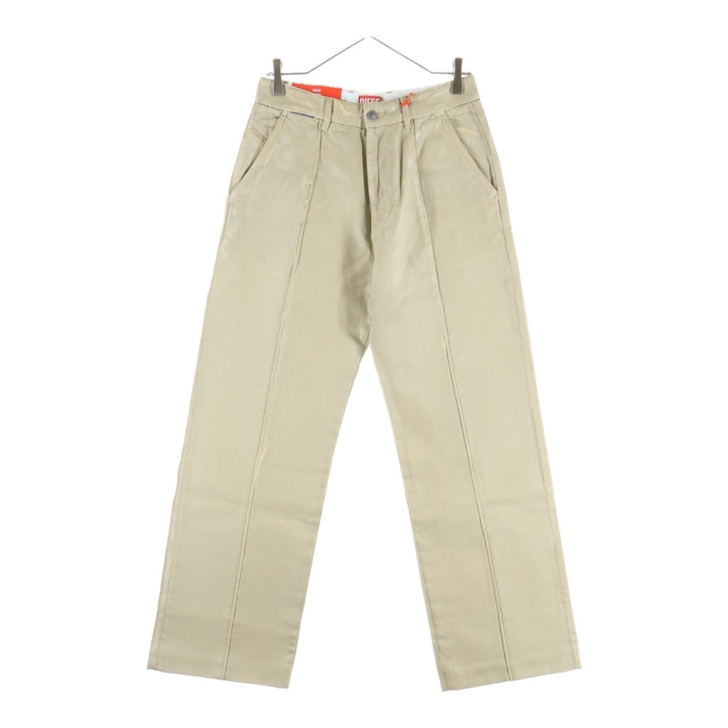 DIESEL(ディーゼル) D-CHINO-WORK センタープレス コーティングデニムパンツ ベージュ