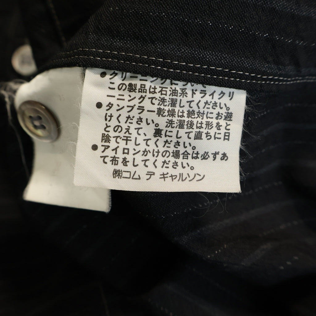 COMME des GARCONS HOMME(コムデギャルソンオム) 90S~00S 銀タグ田中オム リネンジップアップジャケット ブラック