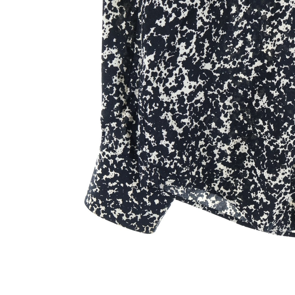 CELINE(セリーヌ) 19AW スプラッター マーブルプリントクラシック長袖シャツ ブラック/ホワイト 2C028371F