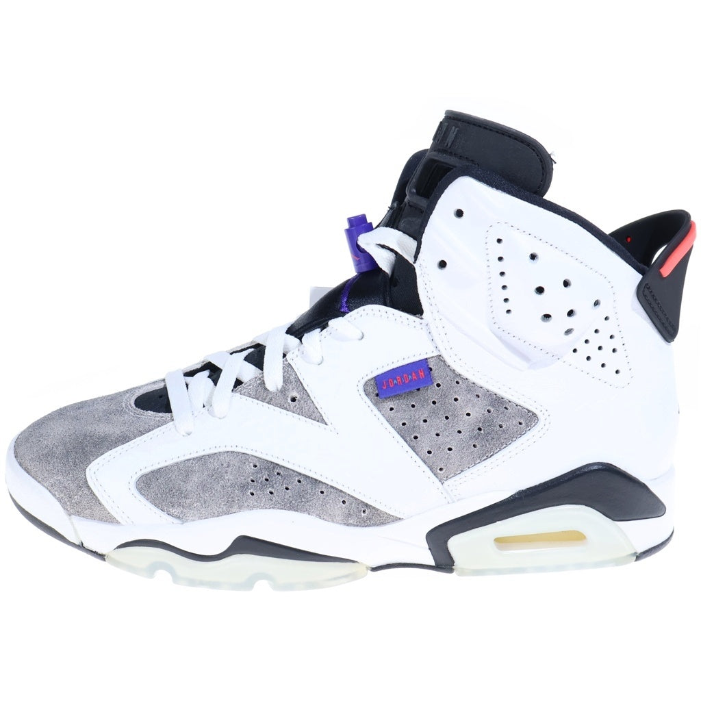 NIKE(ナイキ) AIR JORDAN6 RETRO FLIGHT NOSTALGIA エアジョーダン6 レトロ フライトノスタルジア レザーハイカットスニーカー ホワイト/グレー US9/27cm CI3125-100