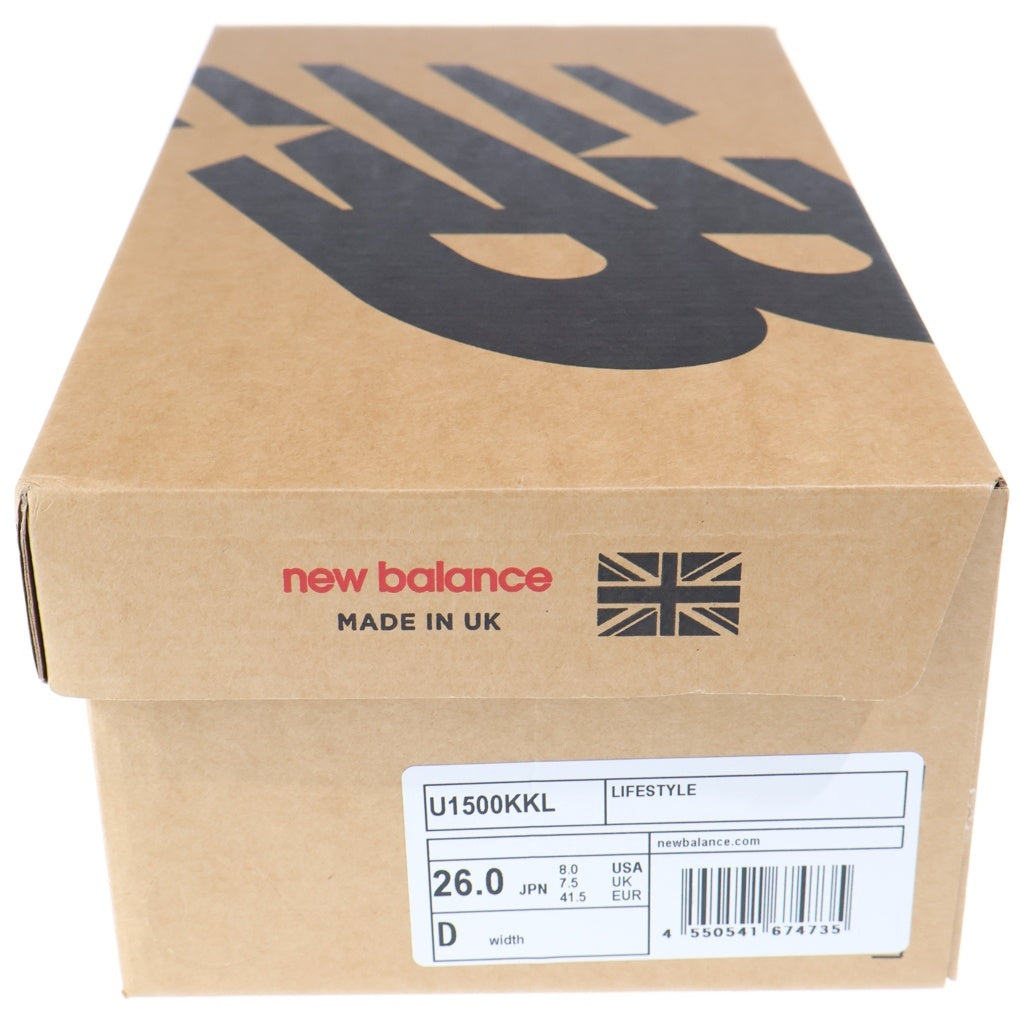 New Balance(ニューバランス) スウェードローカットスニーカー ブラック US8/26cm U1500KKL