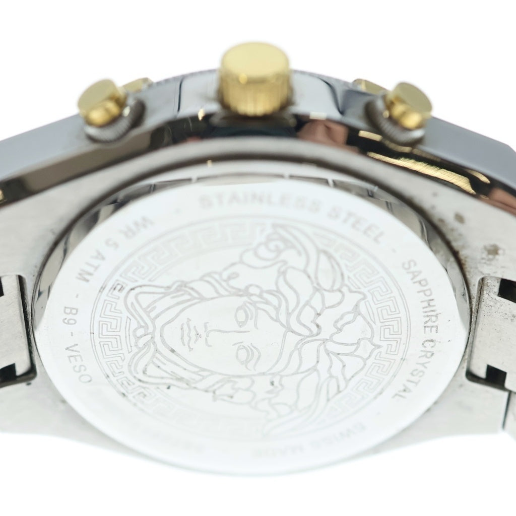 VERSACE(ヴェルサーチ) スポーティー グレカ クロノグラフウォッチ シルバー VESO01123