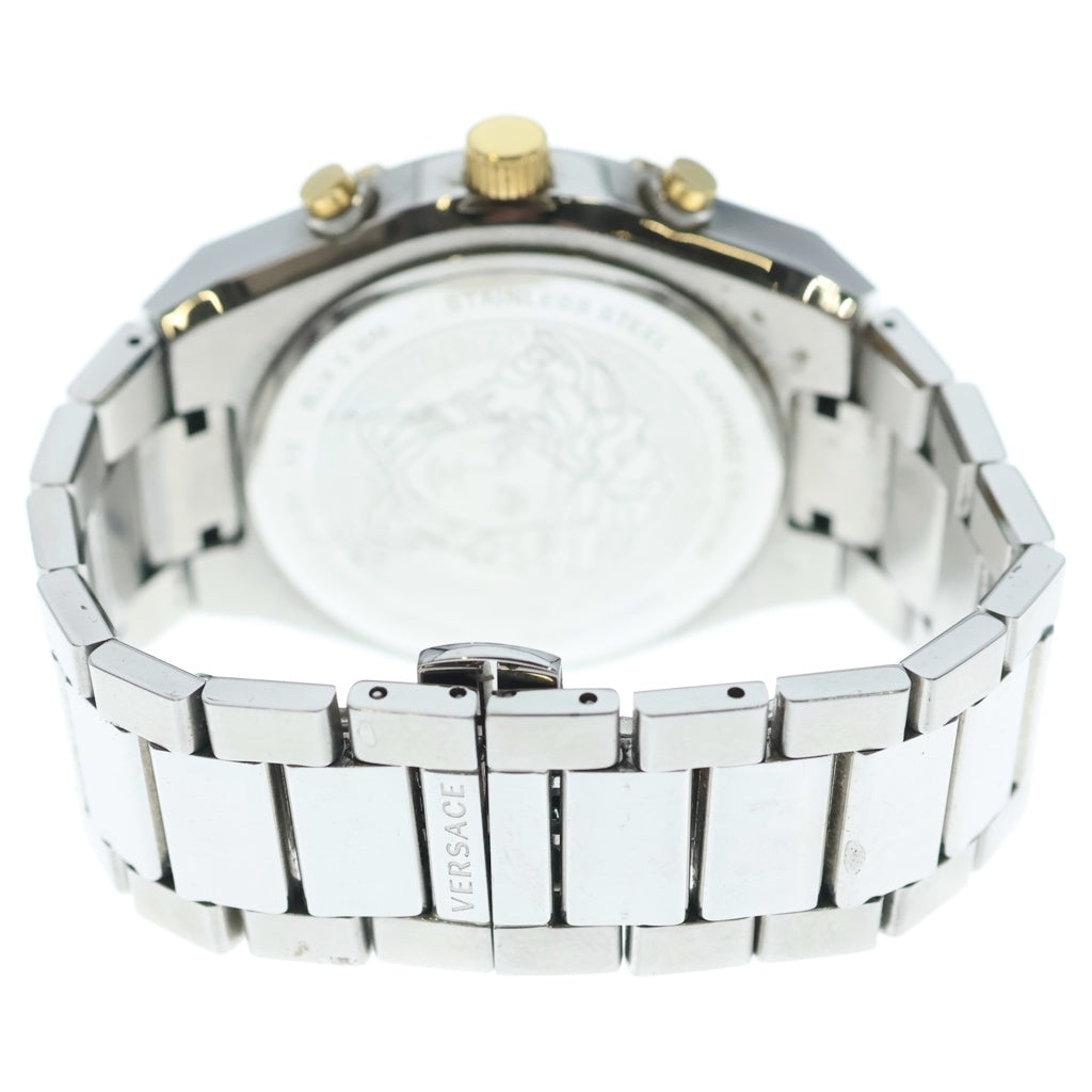 VERSACE(ヴェルサーチ) スポーティー グレカ クロノグラフウォッチ シルバー VESO01123