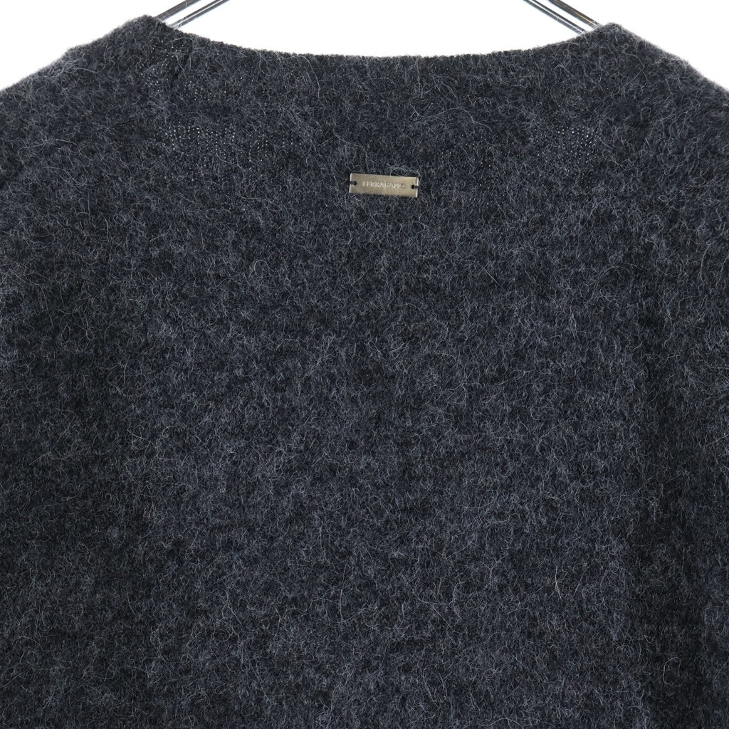 FERRAGAMO(フェラガモ) 24AW カシミヤ シルク ニットセーター グレー 122492777966 CHARCOAL