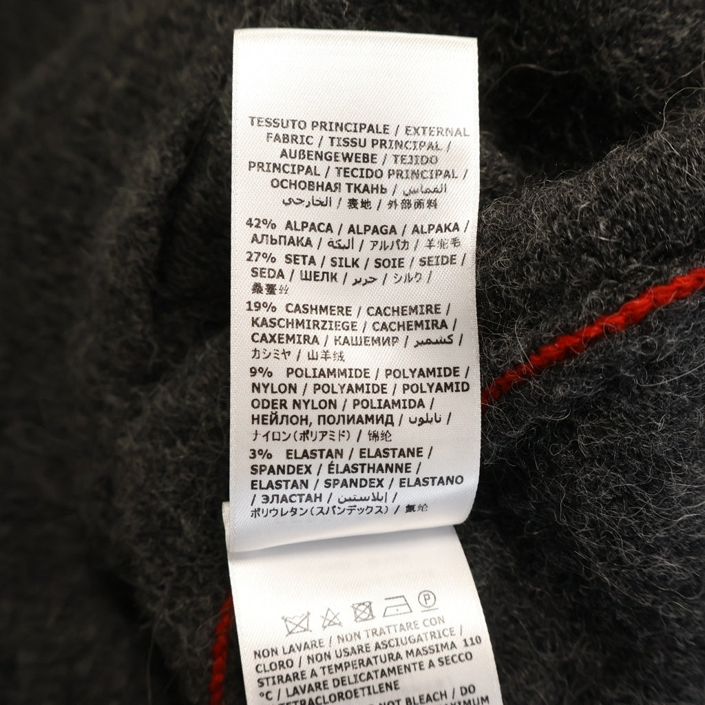 FERRAGAMO(フェラガモ) 24AW カシミヤ シルク ニットセーター グレー 122492777966 CHARCOAL
