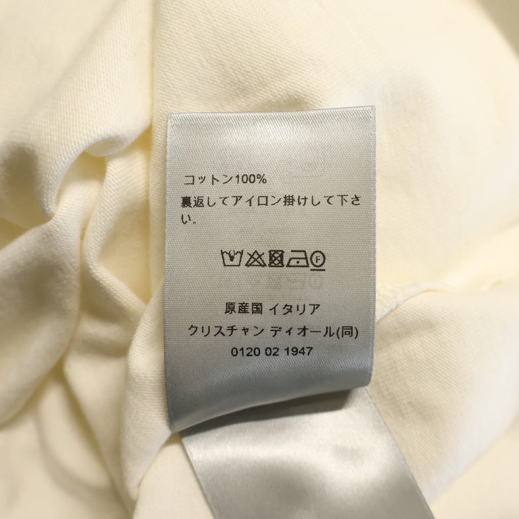 Christian Dior(クリスチャンディオール) 24AW HANDWRITTEN 1947 TEE グラフィックプリント クルーネック半袖カットソーTシャツ ホワイト 493J696F0554
