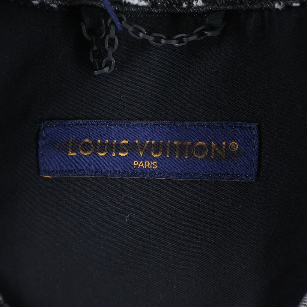 LOUIS VUITTON(ルイヴィトン) 23AW モノグラム ボタンアップ 半袖 デニムジャケット ブラック RM232 ARS HPS73W
