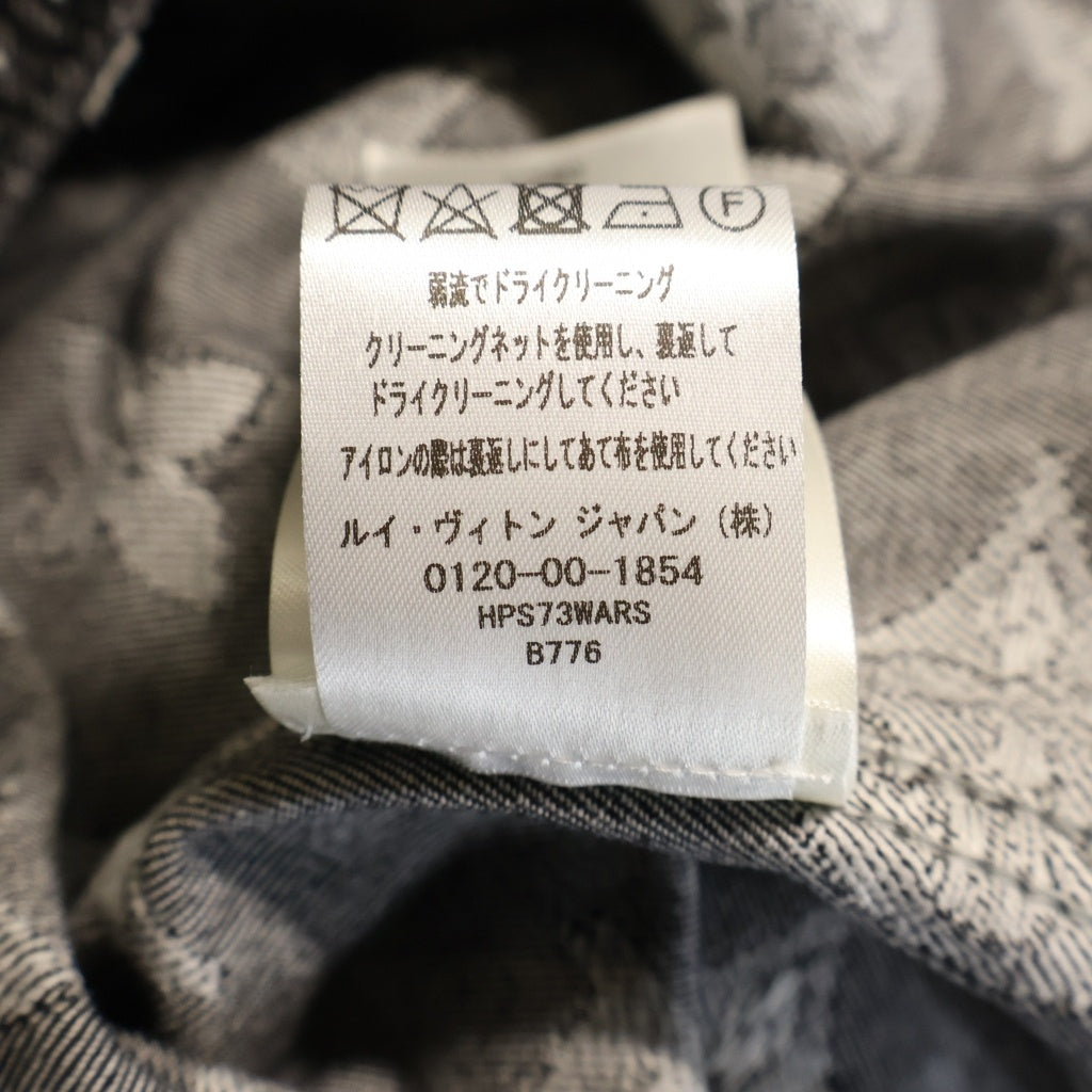LOUIS VUITTON(ルイヴィトン) 23AW モノグラム ボタンアップ 半袖 デニムジャケット ブラック RM232 ARS HPS73W
