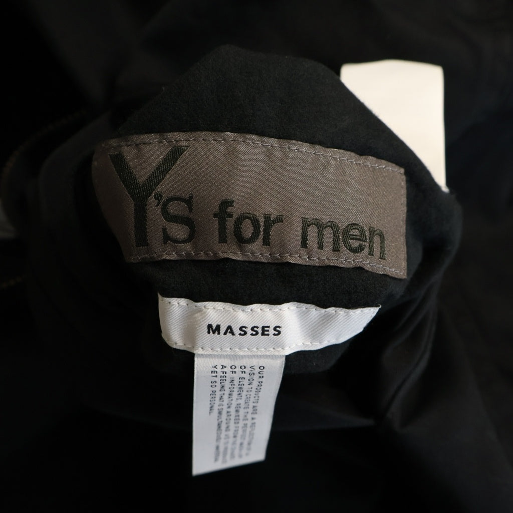 MASSES(マシス) ×YS FOR MEN T/C WORK JACKET ワイズフォーメン ジップアップワークジャケット ブラック