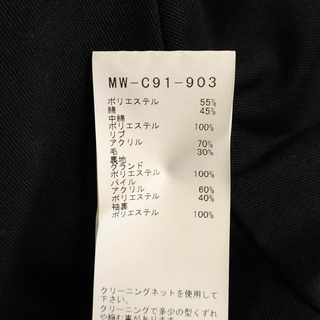 MASSES(マシス) ×YS FOR MEN T/C WORK JACKET ワイズフォーメン ジップアップワークジャケット ブラック