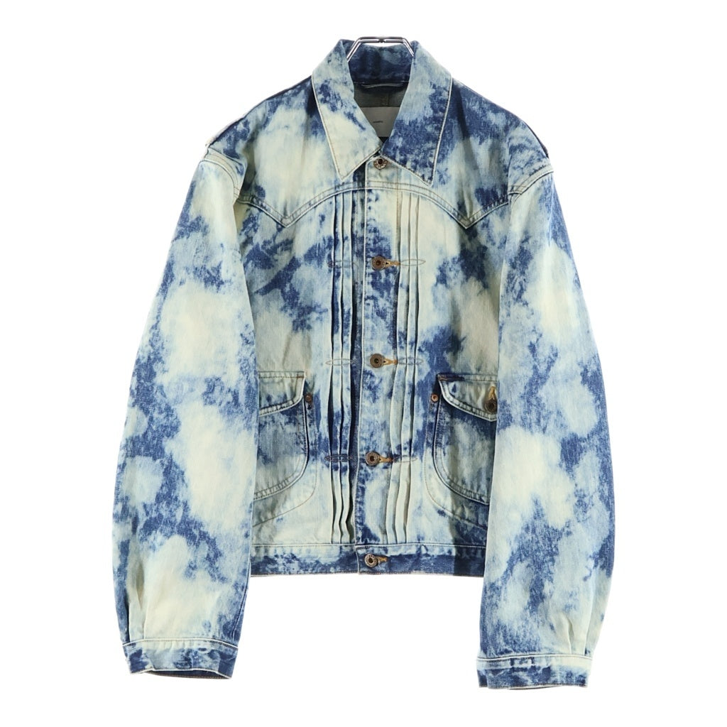 SUGARHILL(シュガーヒル) 23AW RANDOM BLEACH CLASSIC DENIM JACKET ランダムブリーチ クラシックデニムジャケット インディゴ 23AWJK04