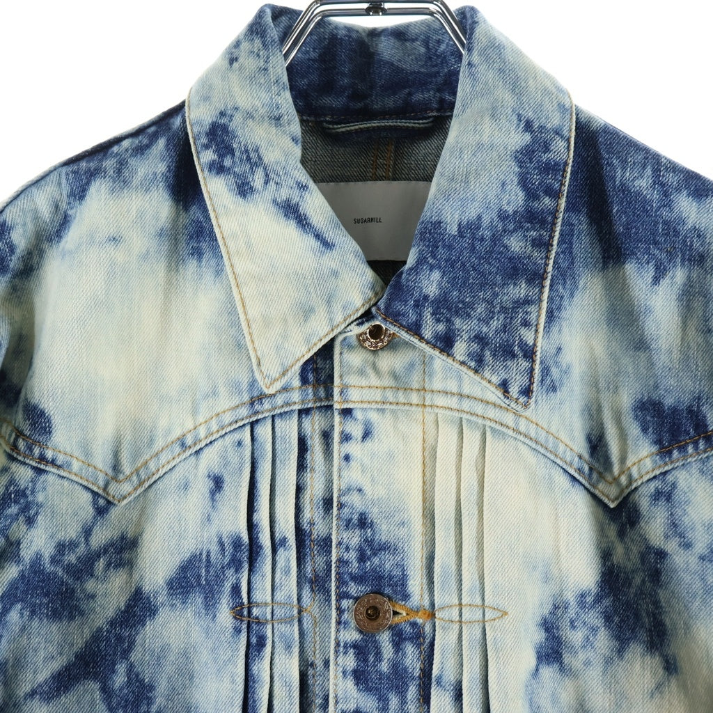 SUGARHILL(シュガーヒル) 23AW RANDOM BLEACH CLASSIC DENIM JACKET ランダムブリーチ クラシックデニムジャケット インディゴ 23AWJK04