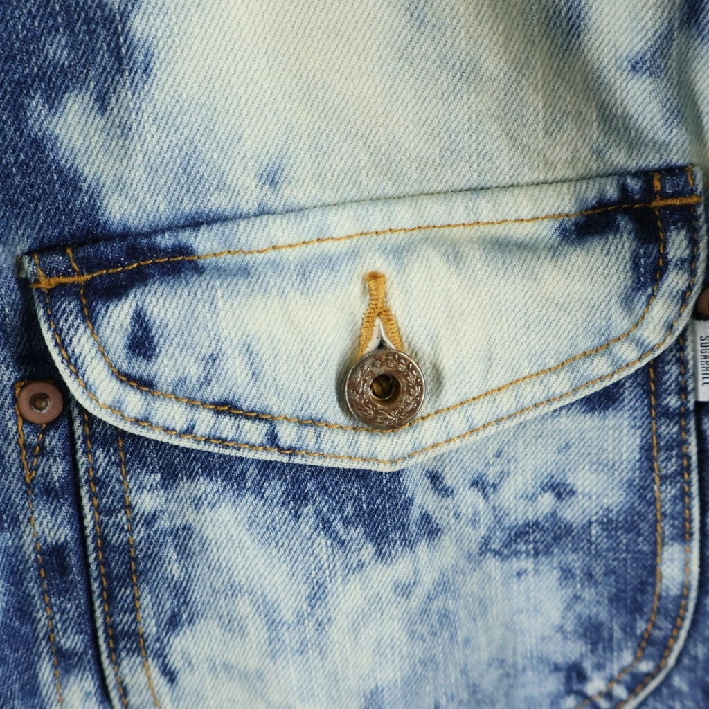 SUGARHILL(シュガーヒル) 23AW RANDOM BLEACH CLASSIC DENIM JACKET ランダムブリーチ クラシックデニムジャケット インディゴ 23AWJK04