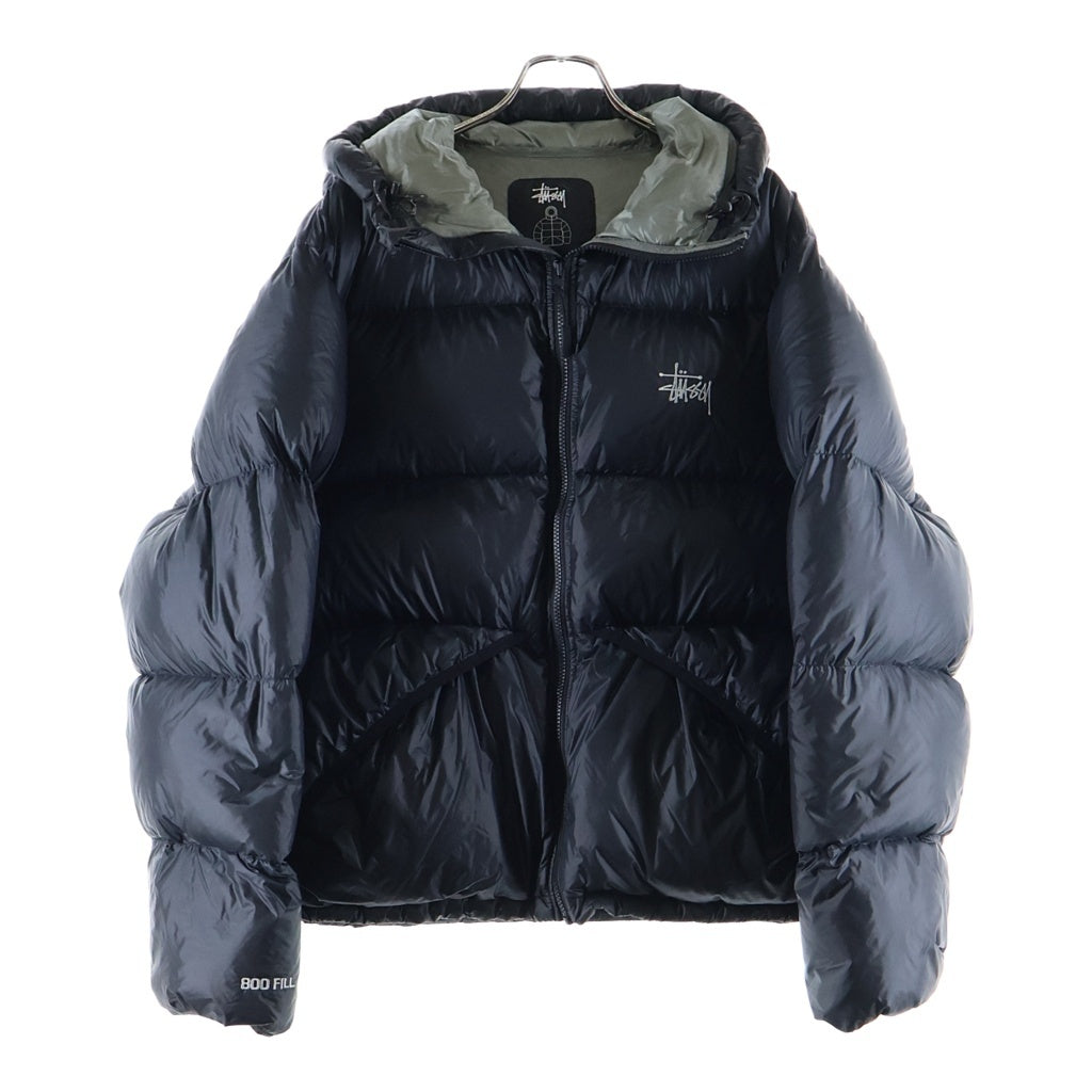 STUSSY(ステューシー) MICRO RIPSTOP DOWN PARKA マイクロリップストップ フーデットダウンジャケット ブラック 115685